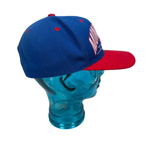 Vintage American Needle Montreal Expos Snapback Hat Cap Blue Red Adjustable - Picture 3 of 10